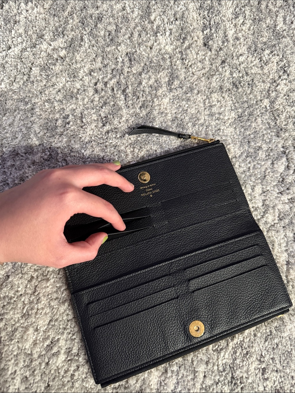 Louis Vuitton Black Monogram Embossed Card & Key Holder - Picture 13 of 17